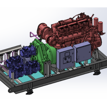 custom engine driven central hydraulic system